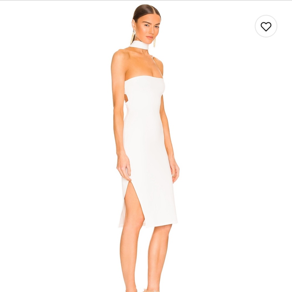 REVOLVE Gina White Choker Dress